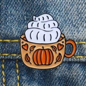 3/$25 Acrylic Pin Pumpkin Spice Latte Cappuccino